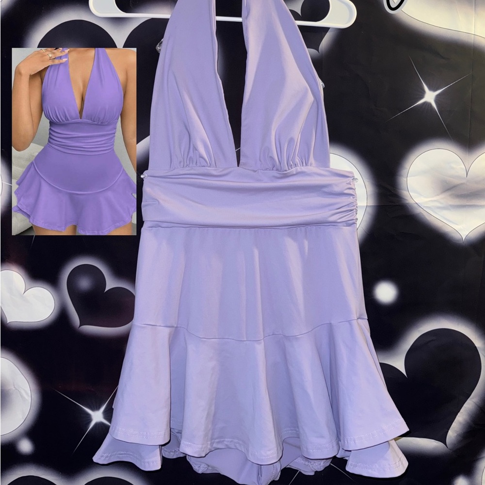 Lavender Halter Dress